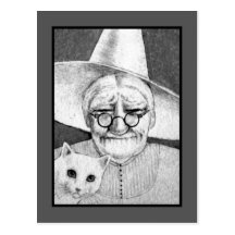 Halloween Witch Postcard