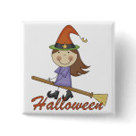 Halloween Witch T-shirts and Gifts Pin