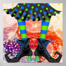 Halloween Witchy Legs - SRF Posters