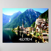 HALLSTATT, AUSTRIA  POSTER