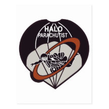 HALO Parachutist Postcards