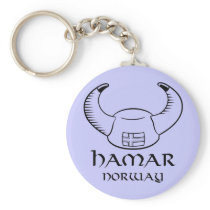 Hamar Norway Viking Hat keychains