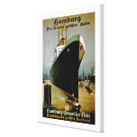 Hamburg-Amerika Line ~ L Stretched Canvas Print