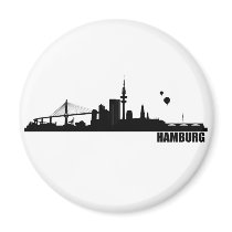 Hamburg City Fridge Magnets