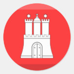 Hamburg Flag Gem Sticker