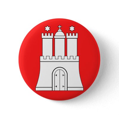 Hamburg, Germany Pinback Button by bestflag