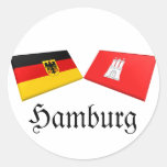 Hamburg, Germany Flag Tiles Stickers