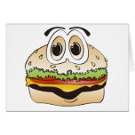 Hamburger Cartoon Greeting Cards