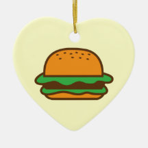 Hamburger Christmas Tree Ornament