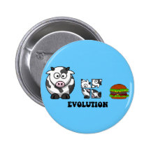 hamburger evolution pinback button