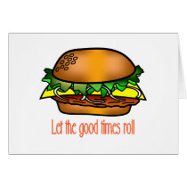 Hamburger Good Times Greeting Cards