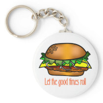 Hamburger Good Times Keychain