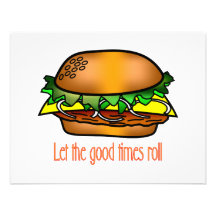 Hamburger Good Times Personalized Invite