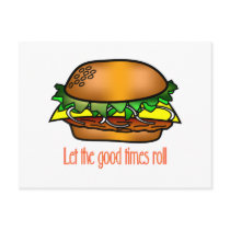 Hamburger Good Times Postcard
