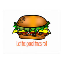 Hamburger Good Times Postcard