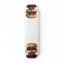 Hamburger Head Man over white