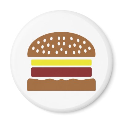 hamburger icon fridge magnet by Tomaniac