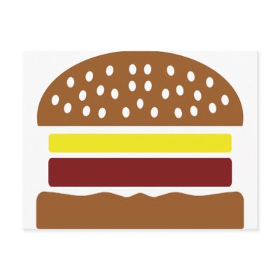 hamburger icon postcard by Tomaniac