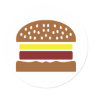 hamburger icon round sticker