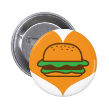 Hamburger lover button