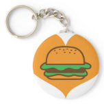 Hamburger lover keychain