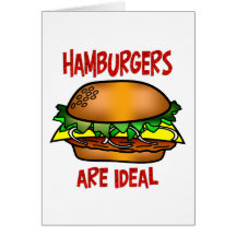 Hamburgers are Ideal Greeting Cards