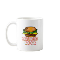 Hamburgers Rock Mug