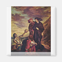 Hamlet And Horatio In The Graveyard Refrigerator Magnets