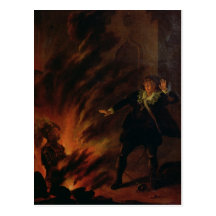 Hamlet and the Ghost of his Father Post Card