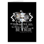 Hamlet "... own self be true ..." Quote Greeting Card