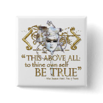 Hamlet "own self be true" Quote (Gold Version)
