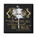 Hamlet "own self be true" Quote (Gold Version)