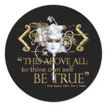 Hamlet "own self be true" Quote (Gold Version)