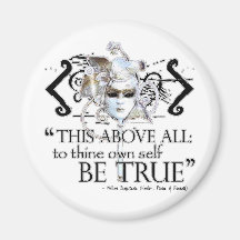 Hamlet "... own self be true ..." Quote Magnet