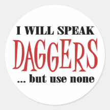 Hamlet's Daggers Stickers