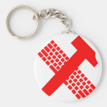 Hammer and Keyboard Key Chain
