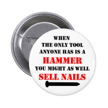 Hammer and Nails Pins