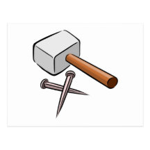 Hammer and Nails Post Cards