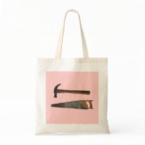 Hammer and Saw Items Tote Bag