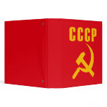 hammer and sickle cccp ussr vinyl binders