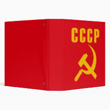 hammer and sickle cccp ussr vinyl binders