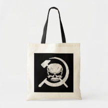 Hammer and Sickle with Skull Canvas Bags