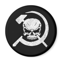 Hammer and Sickle with Skull Magnets