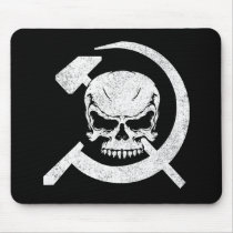 Hammer and Sickle with Skull Mousepad