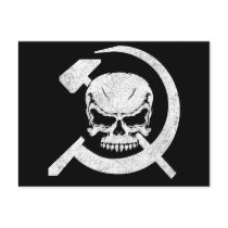 Hammer and Sickle with Skull Postcard