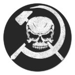 Hammer and Sickle with Skull stickers
