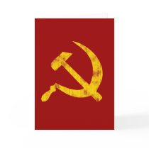 Hammer and Sickle (worn look) Card