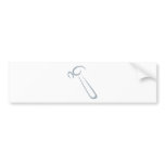 Hammer for Carpenter’s Logo in Swish Drawing Style Bumper Sticker