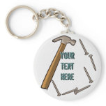 Hammer & Nails Keychain