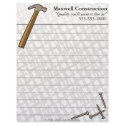 Hammer & Nails Letterhead